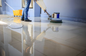 Buffing and disinfecting your floors can have better results