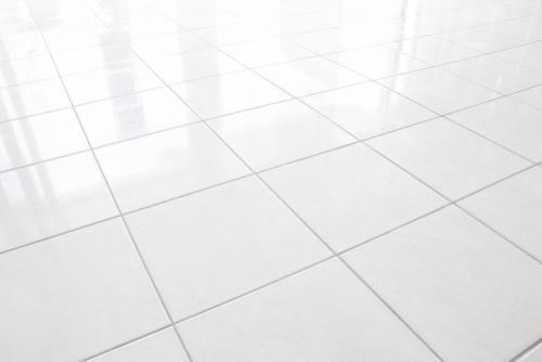 A clean tile floor demonstrating the importance of good floor care